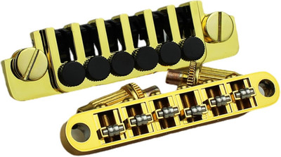 LP Guitar Tune-O-Matic Roller Saddle Bridge GM005 + Vintage TP-6 Tailpiece Stop 