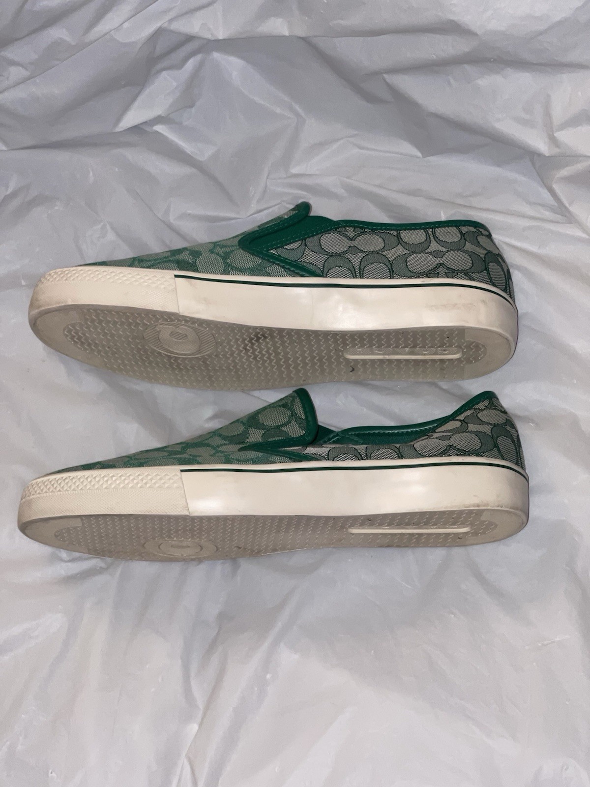 Coach Men's Signature Jacquard SlipOn Skate Sneaker Size 12D Green C8958 thumbnail 5