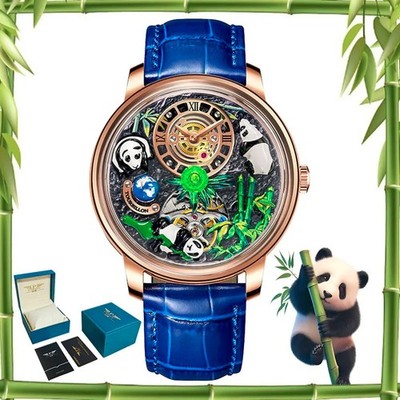 PINDU New Panda Series National Treasure Symbol Men Mechanical Watch Rotat