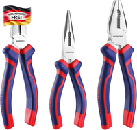 Workpro Zangen Set 3Tlg. Zangensatz Kombizange 180Mm Spitzzange 160Mm Seitenschn