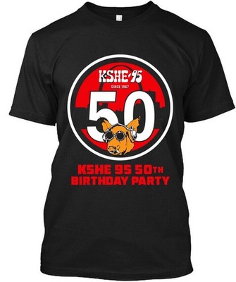 New Popular KSHE 95 50th Birthday Party American Radio Classic T-Shirt S-4XL