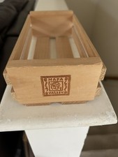 Napa Valley Cassette Tape Storage Holder Wooden Crate Wood Box Holds 12 Tapes
