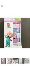 CoComelon Toddler Girls 6 pack of 100 cotton briefs, size 2T-3T.