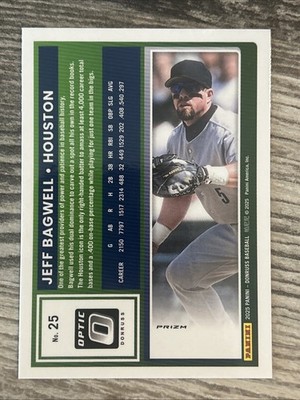 2025 Donruss Baseball Jeff Bagwell Black Circles Optic #25 Astros