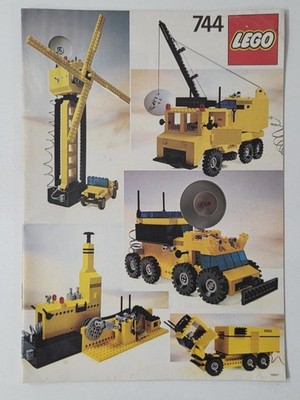 VINTAGE LEGO CLASSIC 744 UNIVERSAL BUILDING INSTRUCTIONS MANUAL VGUC! NO PARTS
