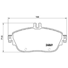 Satz Bremsbel&auml;ge Bremskl&ouml;tze f&uuml;r Mercedes SLS AMG C197 | 24028559