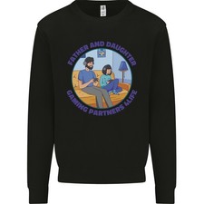 Vater & Tochter Spielen Spieler Tag Lustig Herren Sweatshirt Pullover