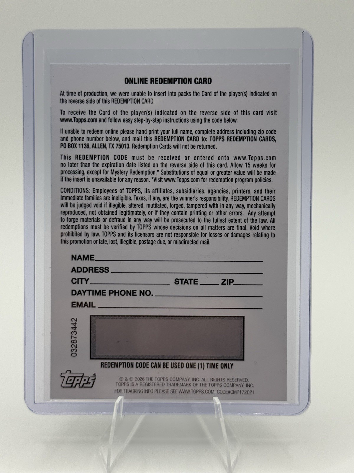 2026 Topps Chrome Munetaka Murakami Rookie Auto Refractor Redemption White Sox view 2