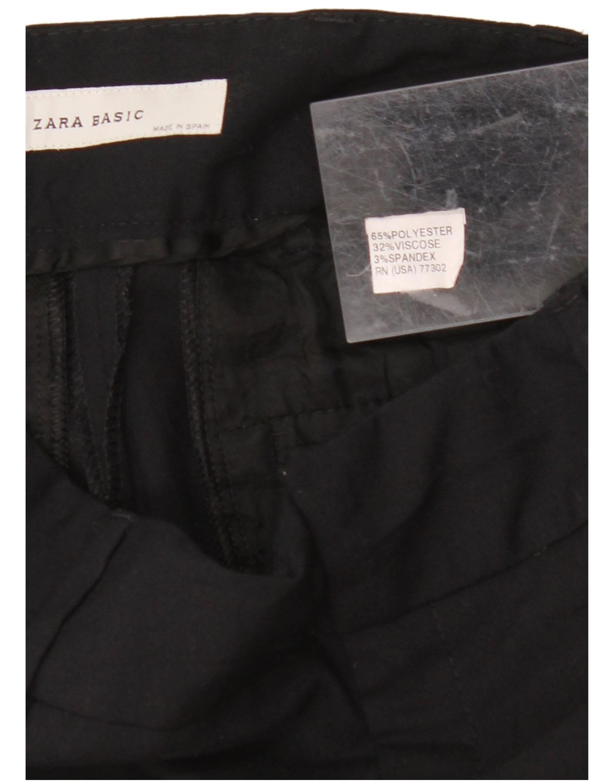 ZARA Womens Casual Shorts XS W26 Black Polyester CD17 thumbnail 3