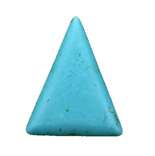 ONE 49x39 Triangle Synthetic Turquoise Cabochon Gem Stone Gemstone