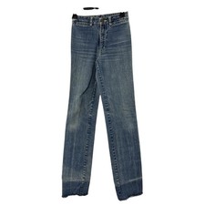 Vintage Sergio Valente Womens 100 Cotton Unhemmed Denim Jeans Size 27