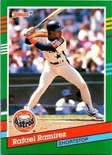 Rafael Emilio Ramirez Houston Astros 586 Donruss 1990 Baseball Card
