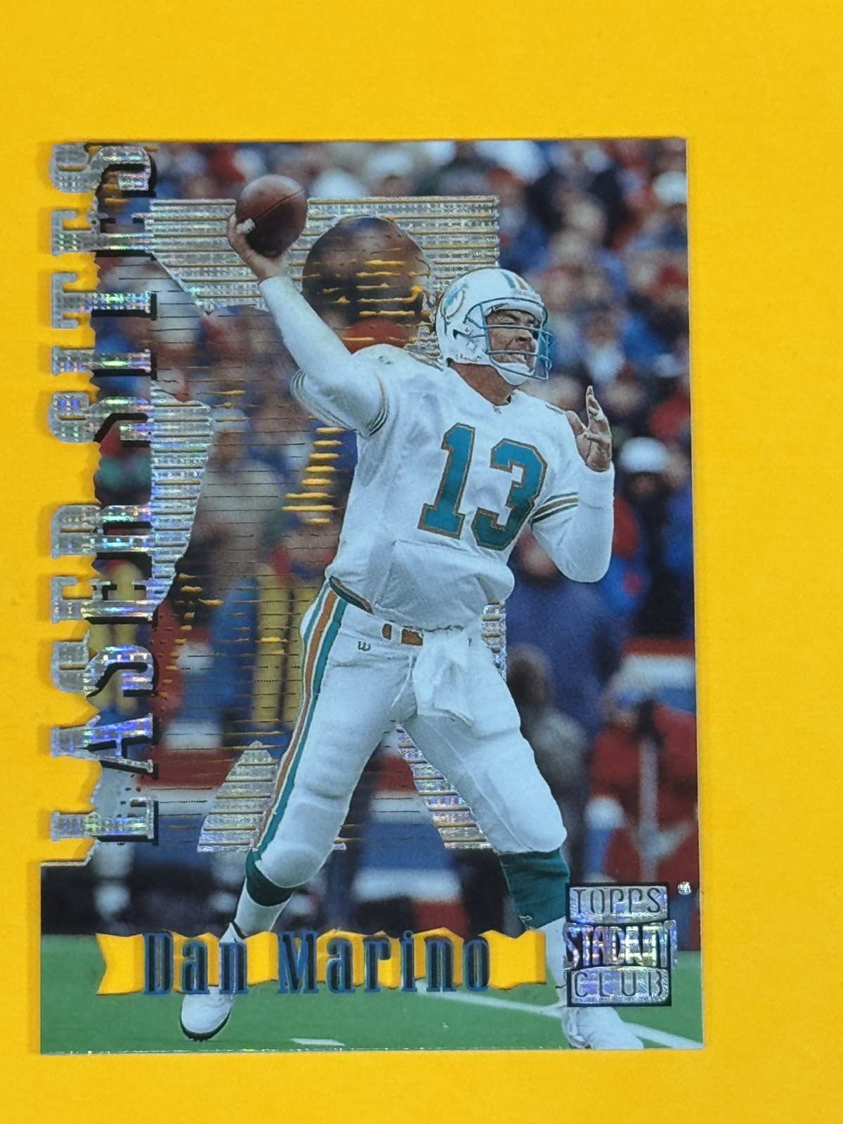 1996 Topps Stadium Club Dan Marino Laser Sites LS2 Miami Dolphins
