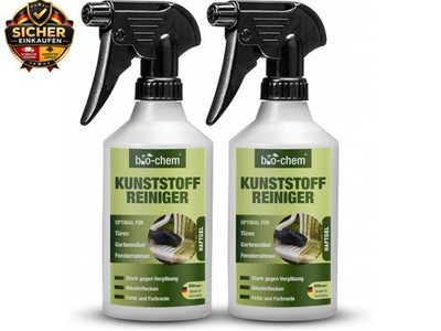 bio-chem Kunststoffreiniger 2x 500 ml | PVC-Reiniger gegen Nikotin &
