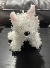 Ganz Webkinz Lil Kinz White Terrier Plush Stuffed Animal HS106 No Code
