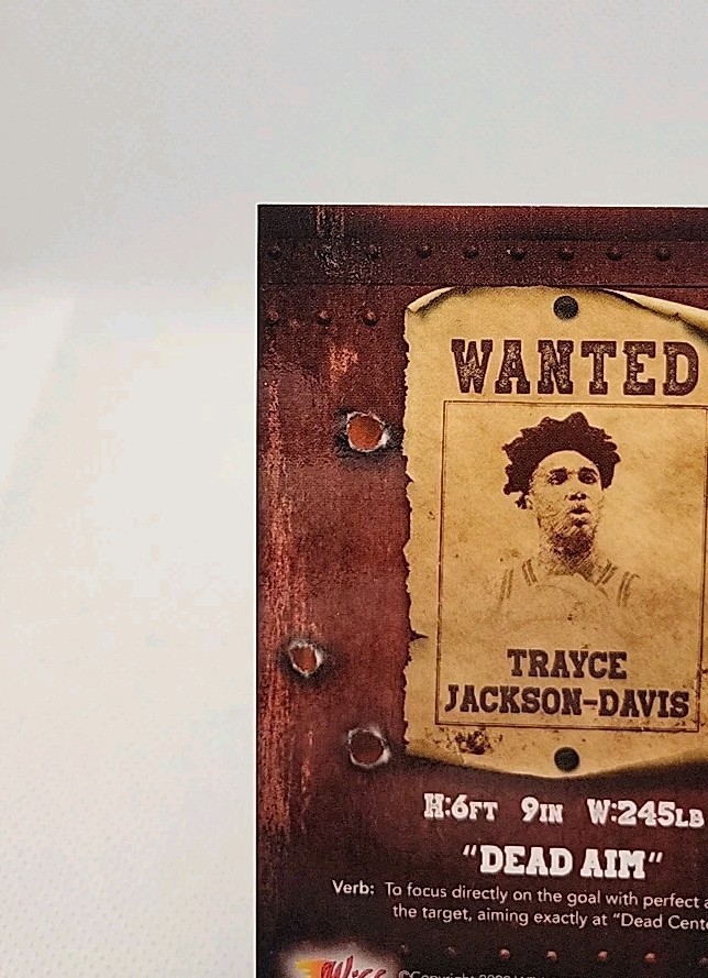 2022 Wild Card Alumination Basketball - Red 3/6 Dead Aim Trayce Jackson-Davis