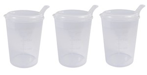 Medi-Inn Schnabelbecher Transparent Öffnung 4 x 4 mm Schnabeltasse (3 Stück)