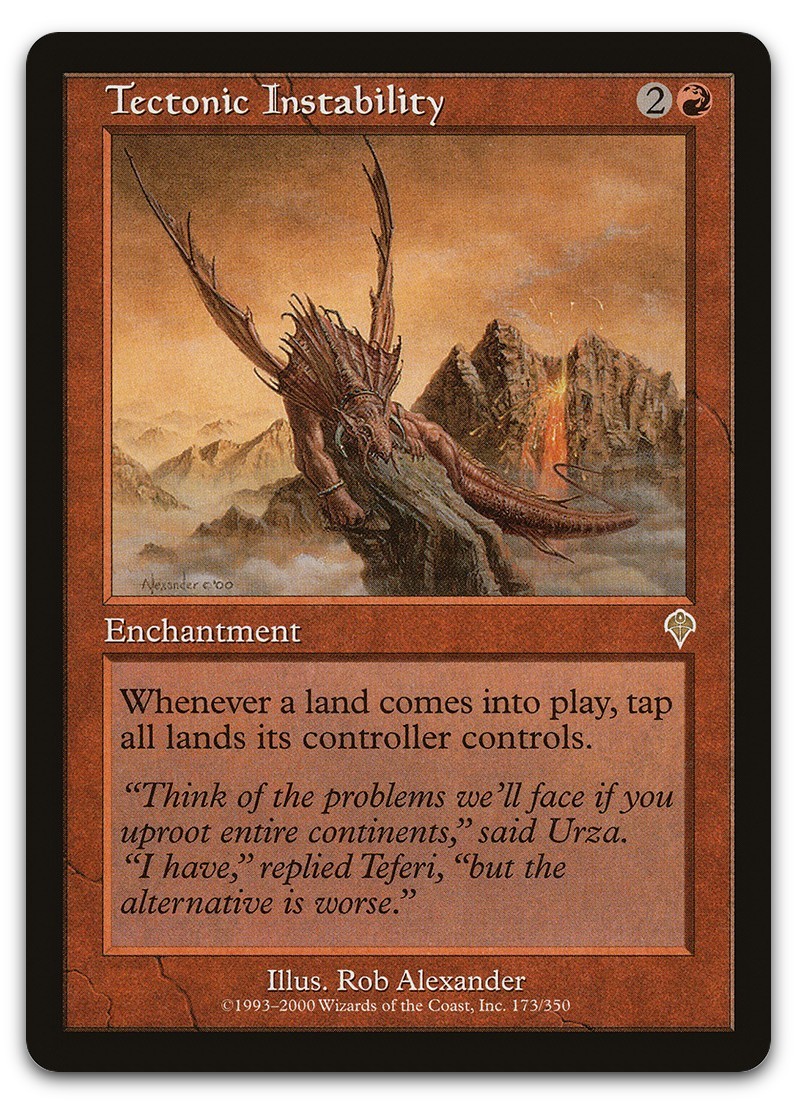 Tectonic Instability #173 (LP) Invasion INV Magic MTG