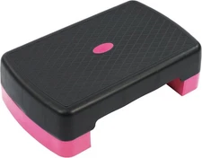 18 " Fitness Aerobic Step Adjust Exercise Stepper Pink Black