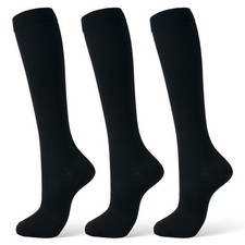 Compression Socks for Women & Men 15-20 mmHg, Knee High Medical Support Stocking
