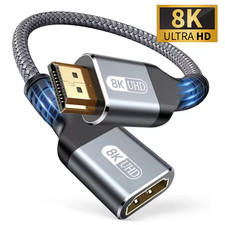 HDMI 2.1 Compatible Male To Female Extension Cord 8K 60Hz 4K 120Hz For PS5 HDTV