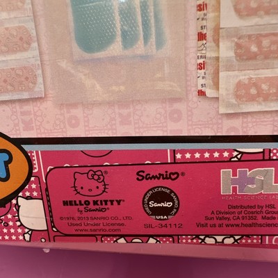 NEW 2013 Sanrio Hello Kitty 75 Piece First Aid Kit Pink Handle Tin