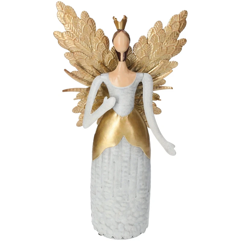 Principessa Alata Decorazione Natalizia Angelo Ali Dorate Natale Soprammobile 39