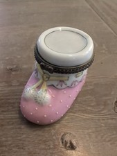 Porcelain Baby Box Jewelry Pink