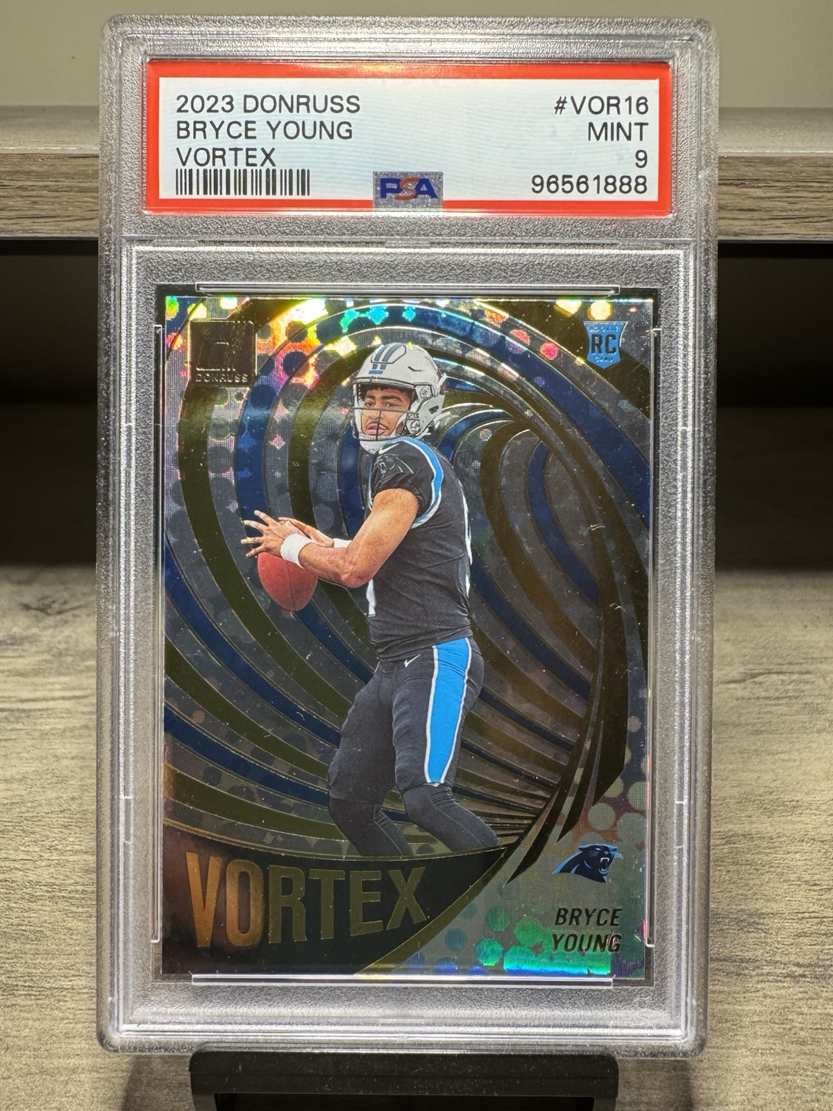 2023 Bryce Young Panini Donruss Vortex #VOR16 PSA 9