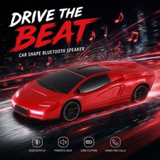 Portable Bluetooth Speaker Car Replica Powerful BASS HD Sound System TWS FM USB