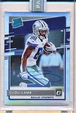 CEEDEE LAMB 2020 DONRUSS OPTIC SILVER RATED ROOKIE AUTOGRAPH AUTO WHITE BOX 1/1
