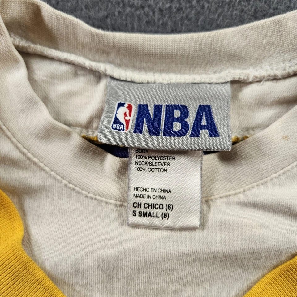 Los Angeles Lakers Shirt Youth Small Purple Gold NBA Basketball Kobe Bryant 24 - Image 3 of 4