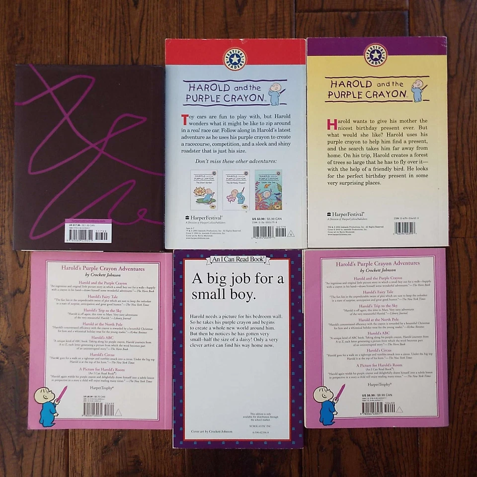 Lot 6 Harold and the Purple Crayon Series Books by Crockett Johnson - Image 2 of 2