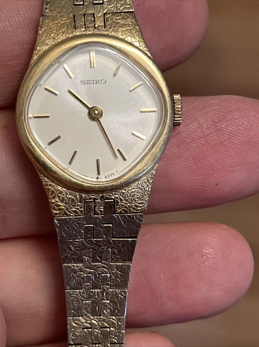 Rare Vintage Seiko Women s Gold Plate Quartz Dress Watch 11 8329