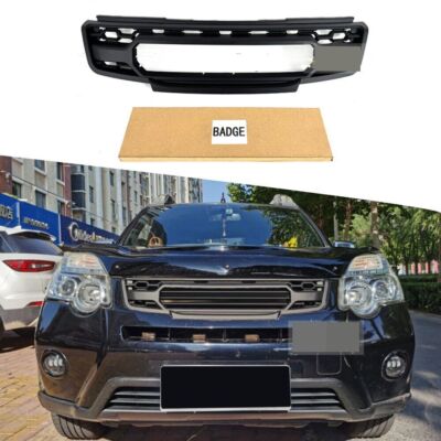 Front Bumper Grille fits for Rogue/X-Trail 2012-2014 Matte Black Mesh Grille