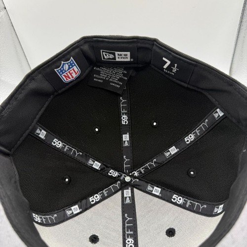 New Era 59Fifty Pittsburgh Steelers Retro Black/Gold Fitted Hat Size 7 1/2 - Picture 4 of 5