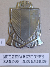 Suisse Pompiers Patch Badge Commande Casquette Badge Canton de Neuchâtel