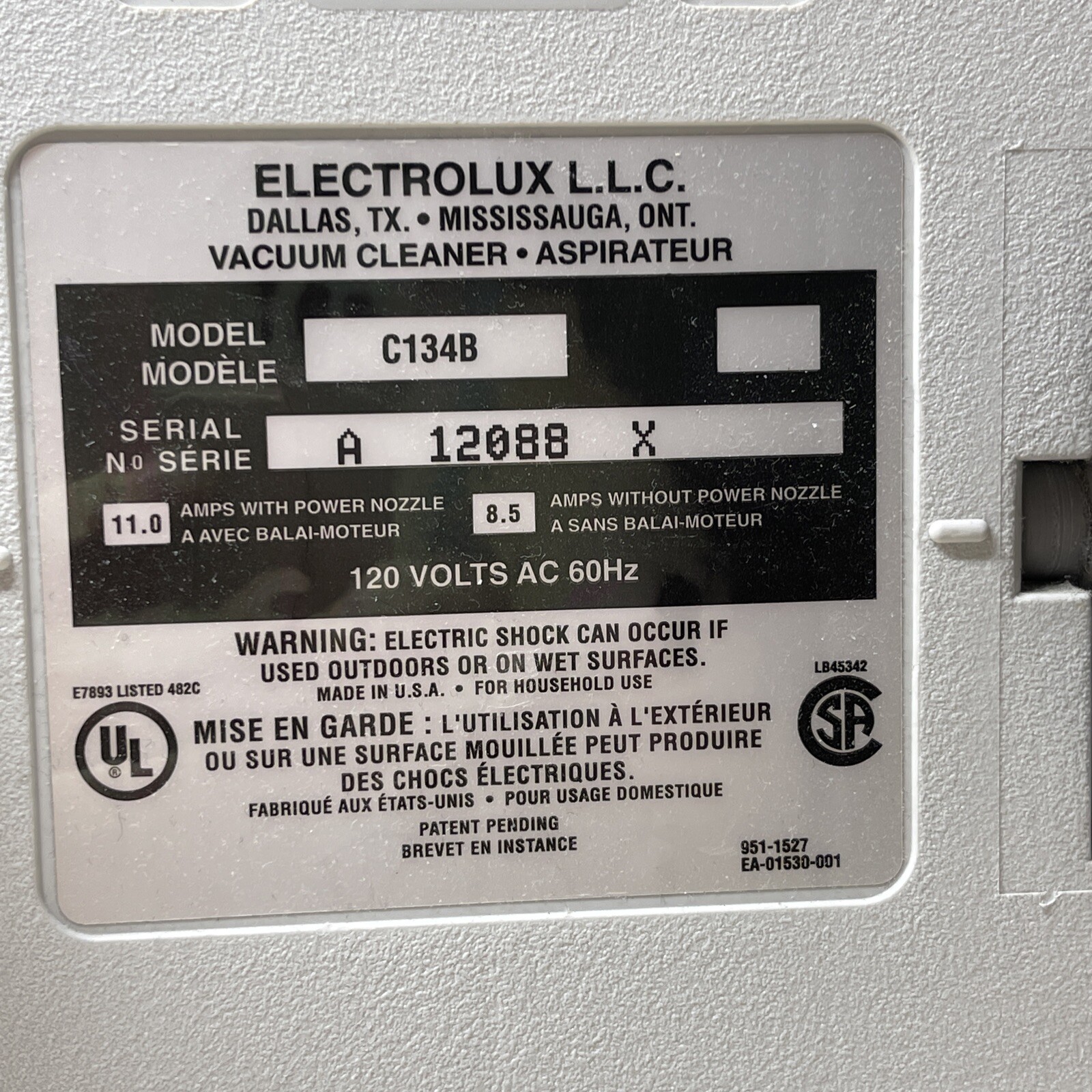 Electrolux Lux Legacy By Aerus Canister Vacuum Main Unit Replacement eBay