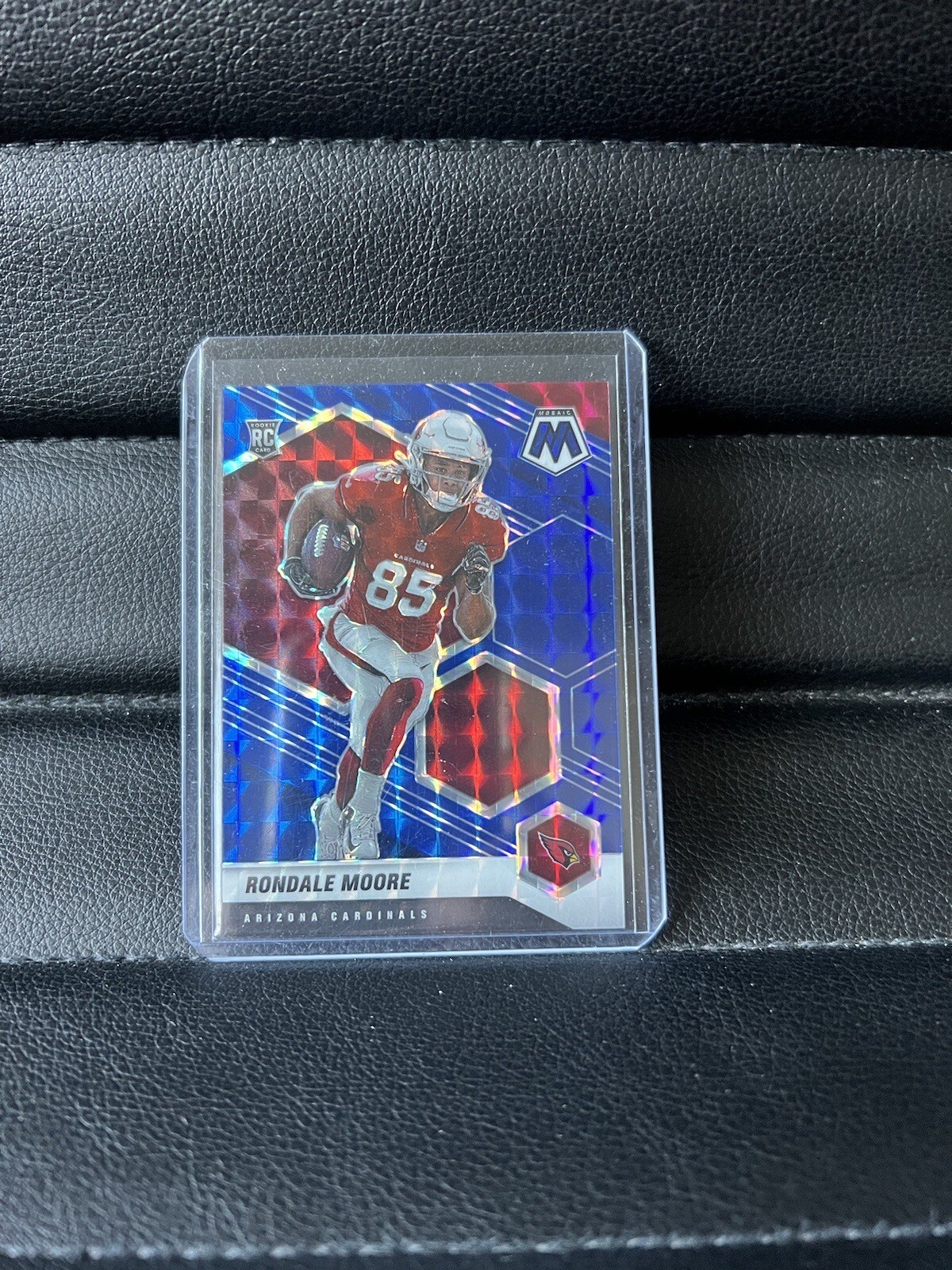 2021 Panini Mosaic Rondale Moore /99 Rookie Blue Mosaic Prizm #317
