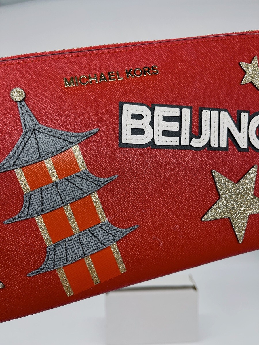 MICHAEL kors♡肩ビジュー♡アメリカ購入♡新品 Michael Kors Limited Edition Illustrations Beijing City Zip Jet