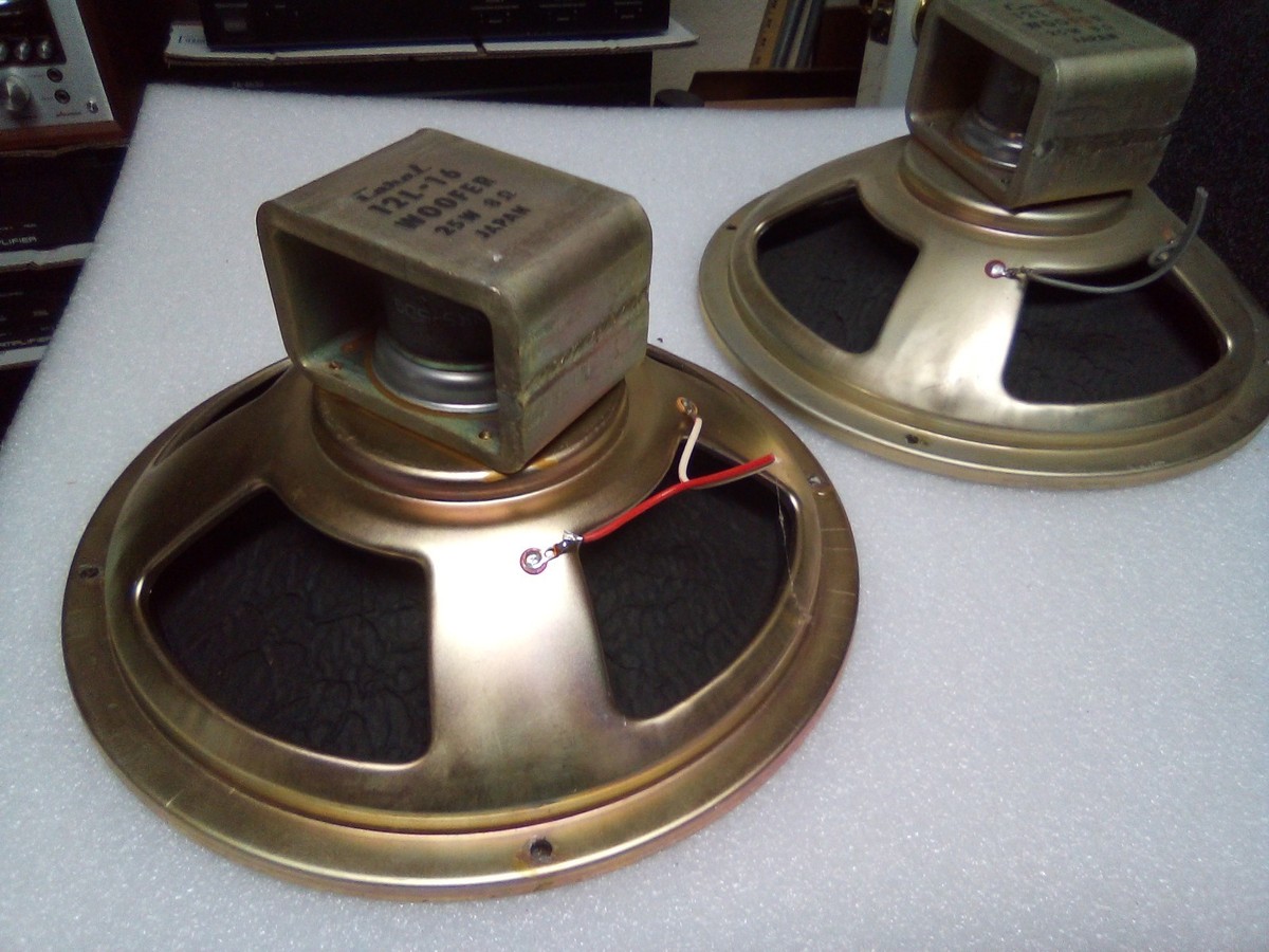 CORAL 12L-16 25W 8 OHMS PAIR OF SPEAKERS MADE IN JAPAN | eBay