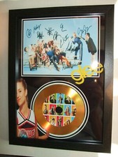 GLEE  LIMITED EDITION SIGNED   AUTOGRAPH   FRAMED A4