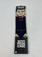 DC Comics Superman Justice League 360 Crew Socks Size 10-13 By BioWorld