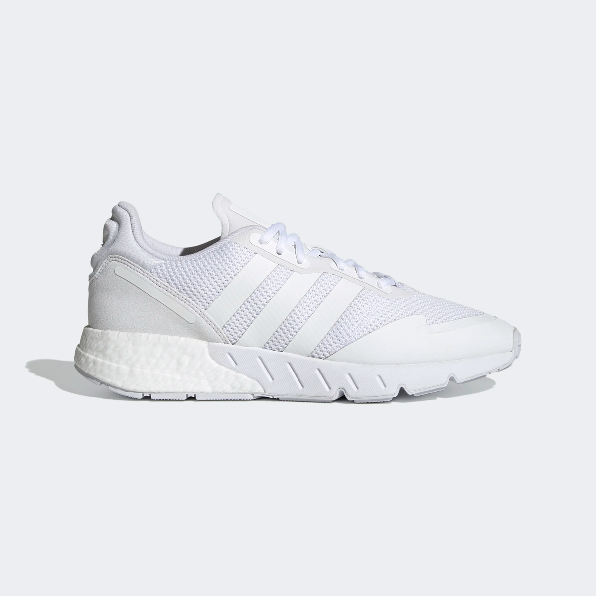 Size 12 - adidas ZX 1K Boost Triple White for sale online | eBay