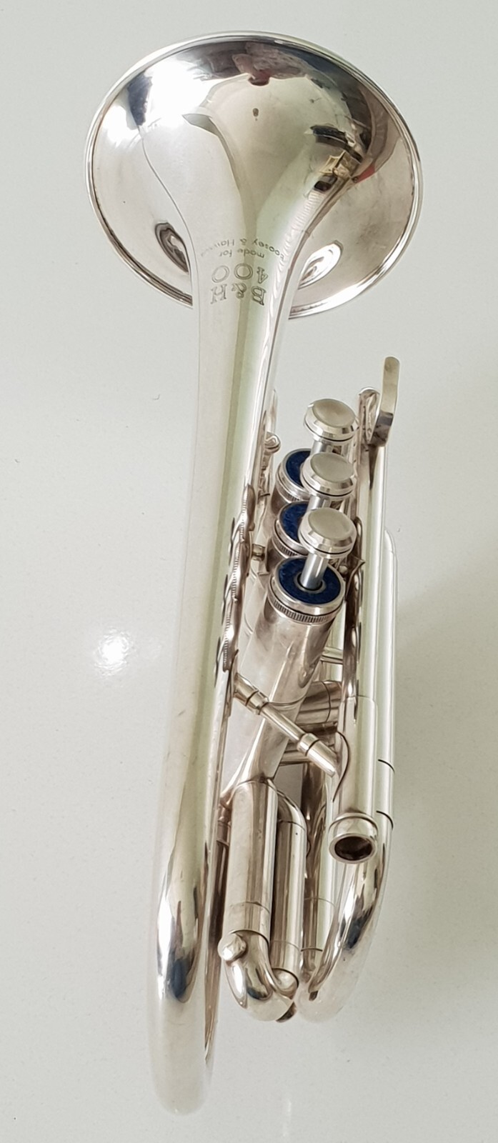 B&H 400 Bb Silver Plated & Jupiter Mouthpiece + Padded Gig Bag