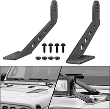 Nilight 2PCS Hood Mounting Brackets for 32 Inch LED Light Bar Wrangler JL JLU
