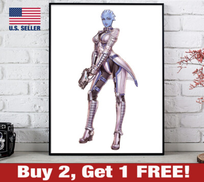 Mass Effect Liara T'Soni Poster 18'' x 24'' Print Game Room Wall Art Kotobukiya