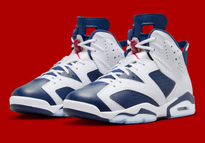 Nike Air Jordan 6 Retro 2024 Olympic White Midnight Navy Red