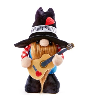 HUG Feel Love Plush Standing Gnome ''GARTH'' ''I Got Music In My Heart'' 12''