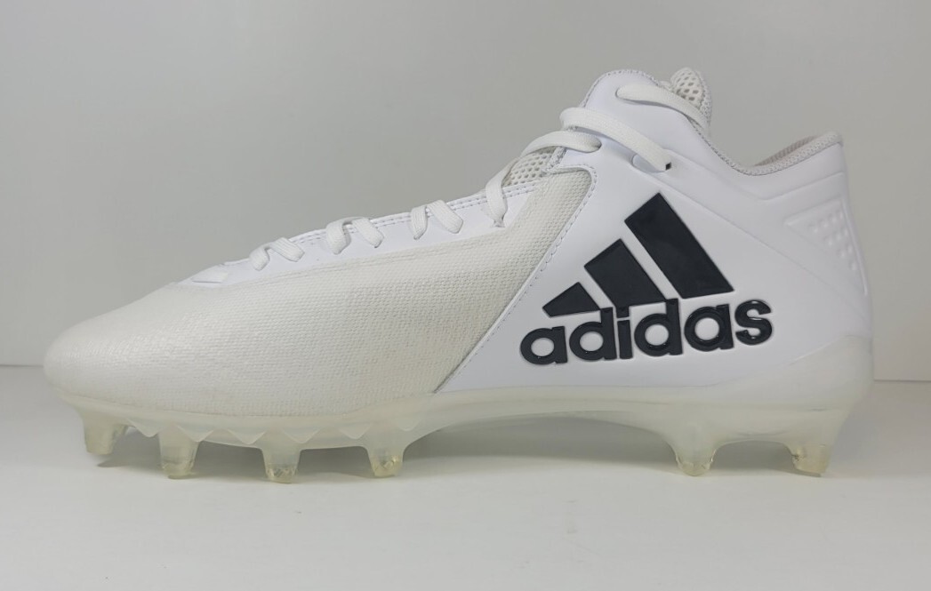 ADIDAS SM FREAK MID FOOTBALL CLEATS MENS SIZE 12.5 WHITE  display picture 2